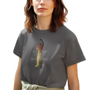 The Blind Medium | Charcoal Grey Tupac Unisex Short Sleeve T Shirt